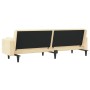 2-seater sofa bed with two cream velvet cushions by vidaXL, Sofas - Ref: Foro24-337522, Price: 219,07 €, Discount: %