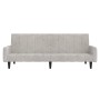 2-seater sofa bed with light gray microfiber fabric stool by vidaXL, Sofas - Ref: Foro24-3121290, Price: 285,29 €, Discount: %