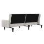 2-seater sofa bed with light gray microfiber fabric stool by vidaXL, Sofas - Ref: Foro24-3121290, Price: 285,29 €, Discount: %