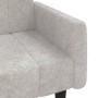 2-seater sofa bed with light gray microfiber fabric stool by vidaXL, Sofas - Ref: Foro24-3121290, Price: 285,29 €, Discount: %