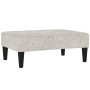 2-seater sofa bed with light gray microfiber fabric stool by vidaXL, Sofas - Ref: Foro24-3121290, Price: 285,29 €, Discount: %