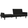 2-Sitzer-Schlafsofa aus schwarzem Mikrofaserstoff von vidaXL, Sofas - Ref: Foro24-340669, Preis: 223,00 €, Rabatt: %