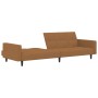 2-Sitzer-Schlafsofa mit taupegrauem Hocker aus Mikrofaserstoff von vidaXL, Sofas - Ref: Foro24-3121301, Preis: 266,99 €, Raba...