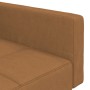 2-Sitzer-Schlafsofa mit taupegrauem Hocker aus Mikrofaserstoff von vidaXL, Sofas - Ref: Foro24-3121301, Preis: 266,99 €, Raba...