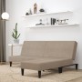 2-Sitzer-Schlafsofa mit Hocker aus taupéfarbenem Mikrofaserstoff von vidaXL, Sofas - Ref: Foro24-3121295, Preis: 228,74 €, Ra...