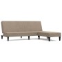 2-seater sofa bed with taupé microfiber fabric stool by vidaXL, Sofas - Ref: Foro24-3121295, Price: 228,74 €, Discount: %