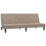 2-Sitzer-Schlafsofa mit Hocker aus taupéfarbenem Mikrofaserstoff von vidaXL, Sofas - Ref: Foro24-3121295, Preis: 228,74 €, Ra...