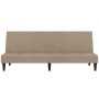 2-seater sofa bed with taupé microfiber fabric stool by vidaXL, Sofas - Ref: Foro24-3121295, Price: 228,74 €, Discount: %