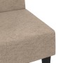 Sofá cama 2 plazas con taburete tejido microfibra taupé de vidaXL, Sofás - Ref: Foro24-3121295, Precio: 228,74 €, Descuento: %