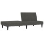 2-Sitzer-Schlafsofa aus dunkelgrauem Mikrofaserstoff von vidaXL, Sofas - Ref: Foro24-340662, Preis: 193,95 €, Rabatt: %