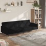 2-Sitzer-Schlafsofa aus schwarzem Mikrofaserstoff von vidaXL, Sofas - Ref: Foro24-340681, Preis: 267,65 €, Rabatt: %