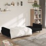 2 seater sofa bed black microfiber fabric by vidaXL, Sofas - Ref: Foro24-340681, Price: 267,65 €, Discount: %