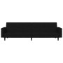 2 seater sofa bed black microfiber fabric by vidaXL, Sofas - Ref: Foro24-340681, Price: 267,65 €, Discount: %