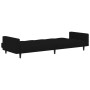 2 seater sofa bed black microfiber fabric by vidaXL, Sofas - Ref: Foro24-340681, Price: 267,65 €, Discount: %