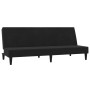 2-seater sofa bed with black microfiber fabric stool by vidaXL, Sofas - Ref: Foro24-3121298, Price: 260,94 €, Discount: %