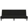 2-seater sofa bed with black microfiber fabric stool by vidaXL, Sofas - Ref: Foro24-3121298, Price: 260,94 €, Discount: %