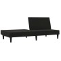 2-seater sofa bed with black microfiber fabric stool by vidaXL, Sofas - Ref: Foro24-3121298, Price: 260,94 €, Discount: %