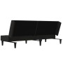 2-seater sofa bed with black microfiber fabric stool by vidaXL, Sofas - Ref: Foro24-3121298, Price: 260,94 €, Discount: %