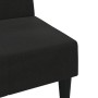 Sofá cama 2 plazas con taburete tejido microfibra negro de vidaXL, Sofás - Ref: Foro24-3121298, Precio: 260,94 €, Descuento: %