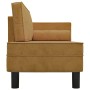 Divan sofa with cushions and brown velvet head cushion by vidaXL, Sofas - Ref: Foro24-340711, Price: 183,07 €, Discount: %