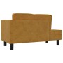 Divan sofa with cushions and brown velvet head cushion by vidaXL, Sofas - Ref: Foro24-340711, Price: 183,07 €, Discount: %