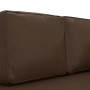 Divan sofa with cushions and head cushion brown synthetic leather by vidaXL, Sofas - Ref: Foro24-340697, Price: 151,36 €, Dis...