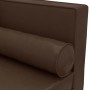 Divan sofa with cushions and head cushion brown synthetic leather by vidaXL, Sofas - Ref: Foro24-340697, Price: 151,36 €, Dis...