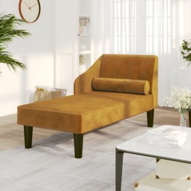 Divan sofa with brown velvet head cushion by vidaXL, Sofas - Ref: Foro24-340722, Price: 132,48 €, Discount: %