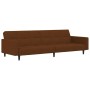 2 seater sofa bed brown microfiber fabric by vidaXL, Sofas - Ref: Foro24-340677, Price: 209,99 €, Discount: %