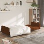 2 seater sofa bed brown microfiber fabric by vidaXL, Sofas - Ref: Foro24-340677, Price: 209,99 €, Discount: %