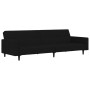 2-seater sofa bed with black microfiber fabric stool by vidaXL, Sofas - Ref: Foro24-3121304, Price: 337,19 €, Discount: %