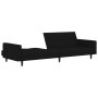 2-seater sofa bed with black microfiber fabric stool by vidaXL, Sofas - Ref: Foro24-3121304, Price: 337,19 €, Discount: %