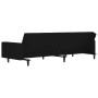 2-seater sofa bed with black microfiber fabric stool by vidaXL, Sofas - Ref: Foro24-3121304, Price: 337,19 €, Discount: %