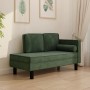 Diwansofa mit Kissen und Kopfkissen aus grünem Samt von vidaXL, Sofas - Ref: Foro24-340705, Preis: 184,98 €, Rabatt: %