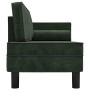 Diwansofa mit Kissen und Kopfkissen aus grünem Samt von vidaXL, Sofas - Ref: Foro24-340705, Preis: 184,98 €, Rabatt: %