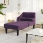 Sofá diván con cojín de cabeza tela morado de vidaXL, Sofás - Ref: Foro24-340731, Precio: 131,99 €, Descuento: %