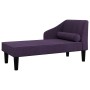 Sofá diván con cojín de cabeza tela morado de vidaXL, Sofás - Ref: Foro24-340731, Precio: 131,99 €, Descuento: %