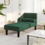 Divan sofa with head cushion dark green fabric by vidaXL, Sofas - Ref: Foro24-340730, Price: 134,06 €, Discount: %