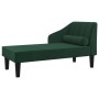 Diwansofa mit Kopfkissen aus dunkelgrünem Stoff von vidaXL, Sofas - Ref: Foro24-340730, Preis: 134,06 €, Rabatt: %