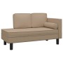 Sofa-Diwan-Kissen und Kopfkissen aus Kunstleder in Cappuccino von vidaXL, Sofas - Ref: Foro24-340701, Preis: 165,87 €, Rabatt: %