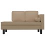 Sofa-Diwan-Kissen und Kopfkissen aus Kunstleder in Cappuccino von vidaXL, Sofas - Ref: Foro24-340701, Preis: 165,87 €, Rabatt: %