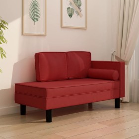 Sofa divan cushions and head cushion red synthetic leather by vidaXL, Sofas - Ref: Foro24-340699, Price: 152,99 €, Discount: %