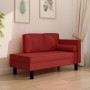 Sofa divan cushions and head cushion red synthetic leather by vidaXL, Sofas - Ref: Foro24-340699, Price: 152,84 €, Discount: %