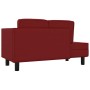 Sofa divan cushions and head cushion red synthetic leather by vidaXL, Sofas - Ref: Foro24-340699, Price: 152,84 €, Discount: %