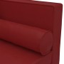 Sofá diván cojines y cojín de cabeza cuero sintético rojo tinto de vidaXL, Sofás - Ref: Foro24-340699, Precio: 152,84 €, Desc...