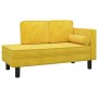 Sofá diván con cojines y cojín de cabeza terciopelo amarillo de vidaXL, Sofás - Ref: Foro24-340710, Precio: 172,69 €, Descuen...