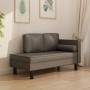 Sofa with cushions and gray synthetic leather head cushion by vidaXL, Sofas - Ref: Foro24-340698, Price: 152,28 €, Discount: %