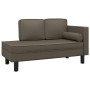 Sofa with cushions and gray synthetic leather head cushion by vidaXL, Sofas - Ref: Foro24-340698, Price: 152,28 €, Discount: %