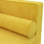 Sofá diván con cojines y cojín de cabeza terciopelo amarillo de vidaXL, Sofás - Ref: Foro24-340710, Precio: 172,99 €, Descuen...