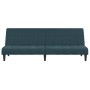 2 seater blue velvet sofa bed by vidaXL, Sofas - Ref: Foro24-337501, Price: 181,92 €, Discount: %